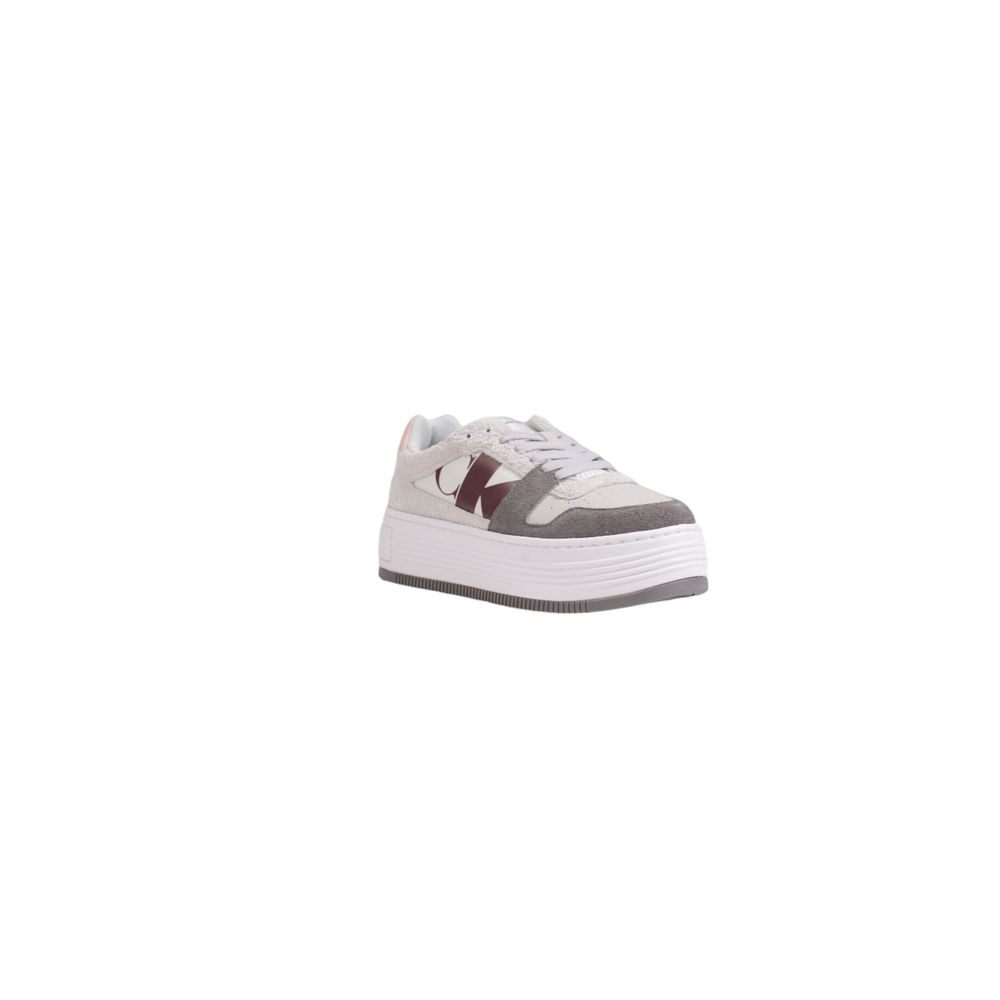 Calvin Klein Jeans – Graue Ledersneaker