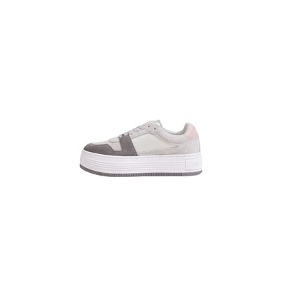 Calvin Klein Jeans – Graue Ledersneaker