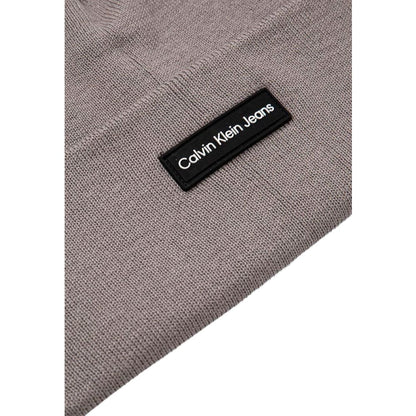 Calvin Klein Jeans Gray Recycled Polyester Caps Baseball Hat