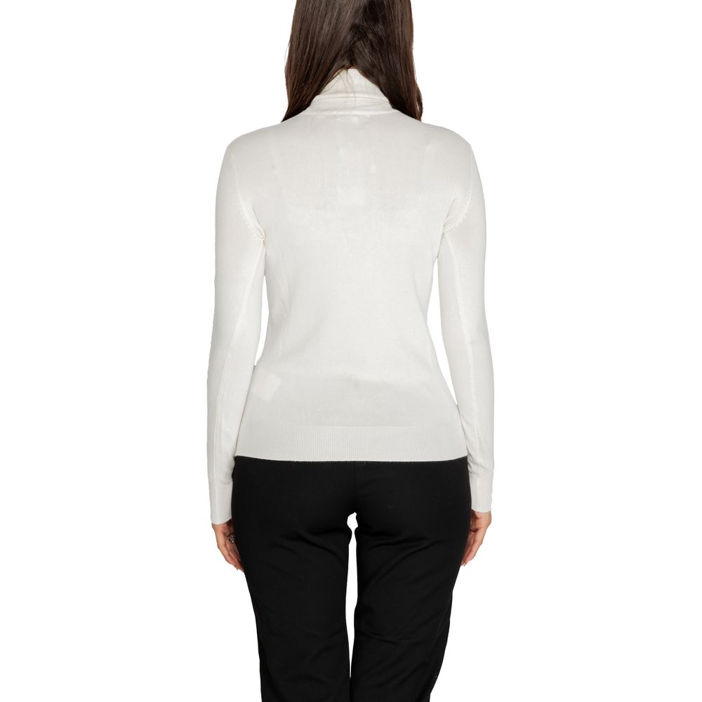 Guess – Rollkragenpullover aus weißer Viskose