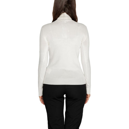 Guess – Rollkragenpullover aus weißer Viskose