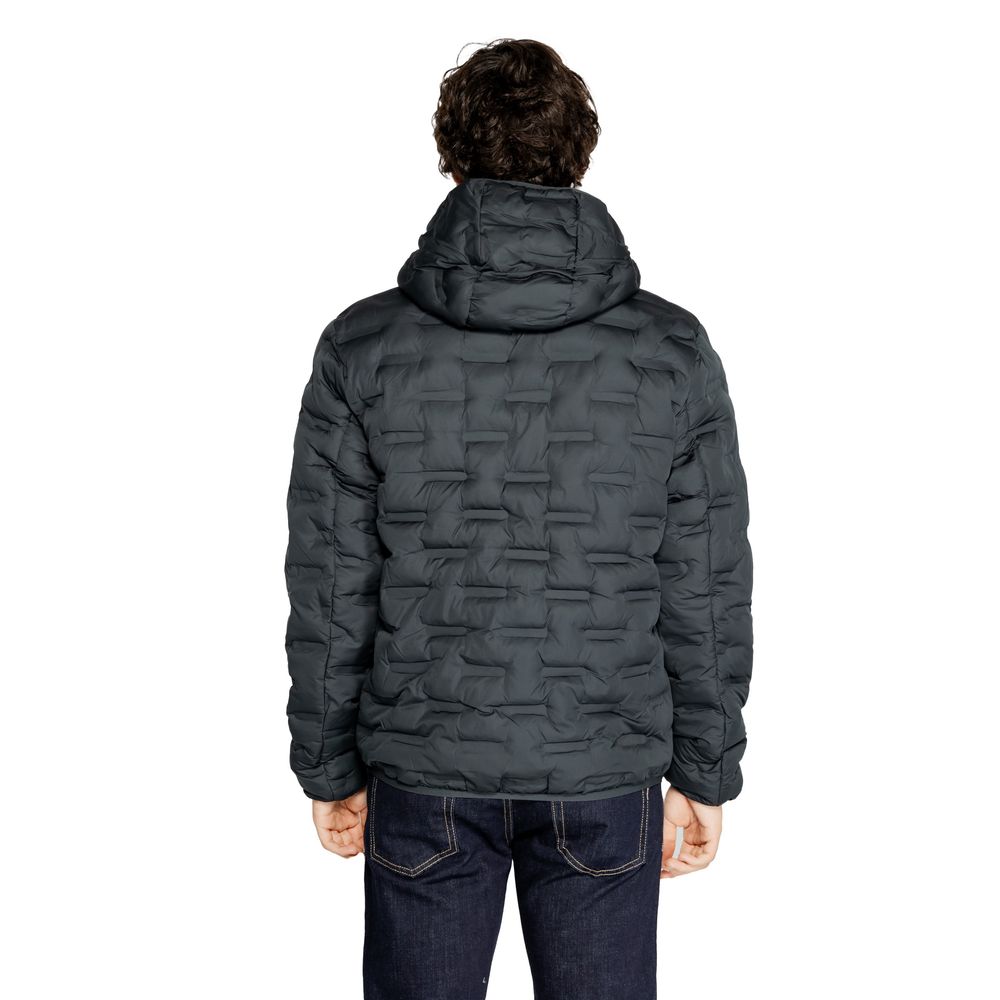 Replay Blue Polyester Jackets &amp; Coat