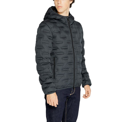Replay Blue Polyester Jackets &amp; Coat