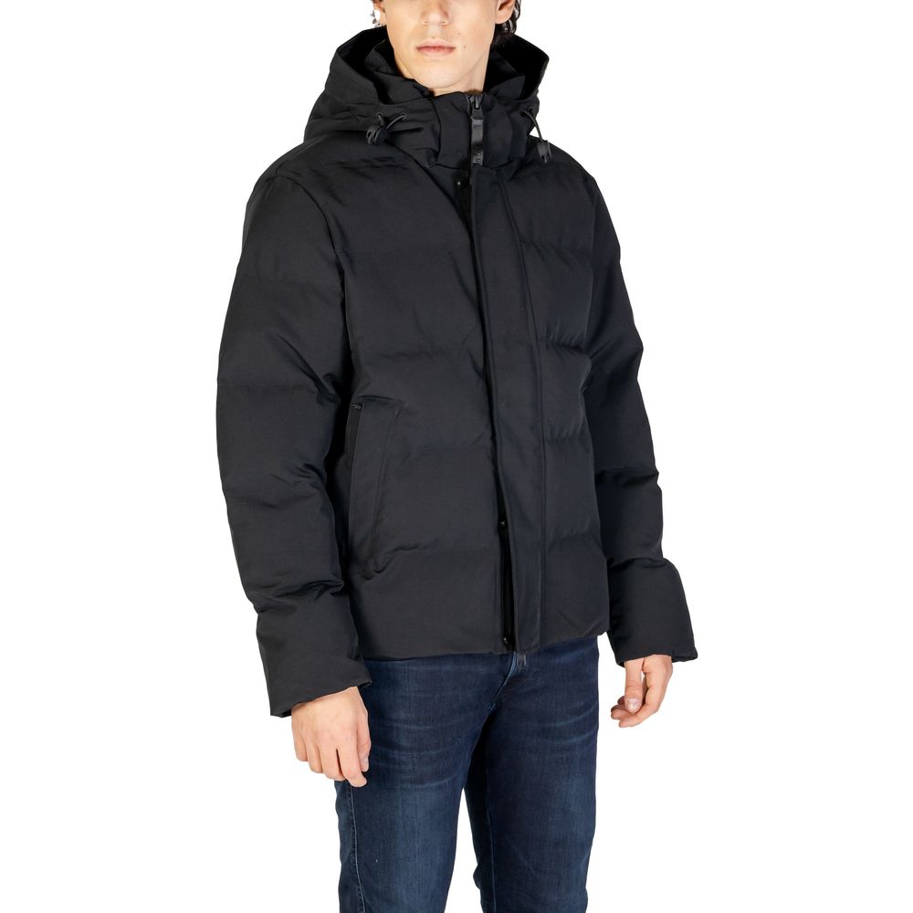 Replay Black Polyamide Jackets &amp; Coat
