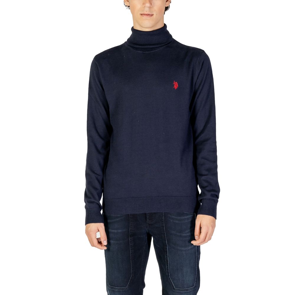 US POLO ASSN. Blue Cotton Turtleneck