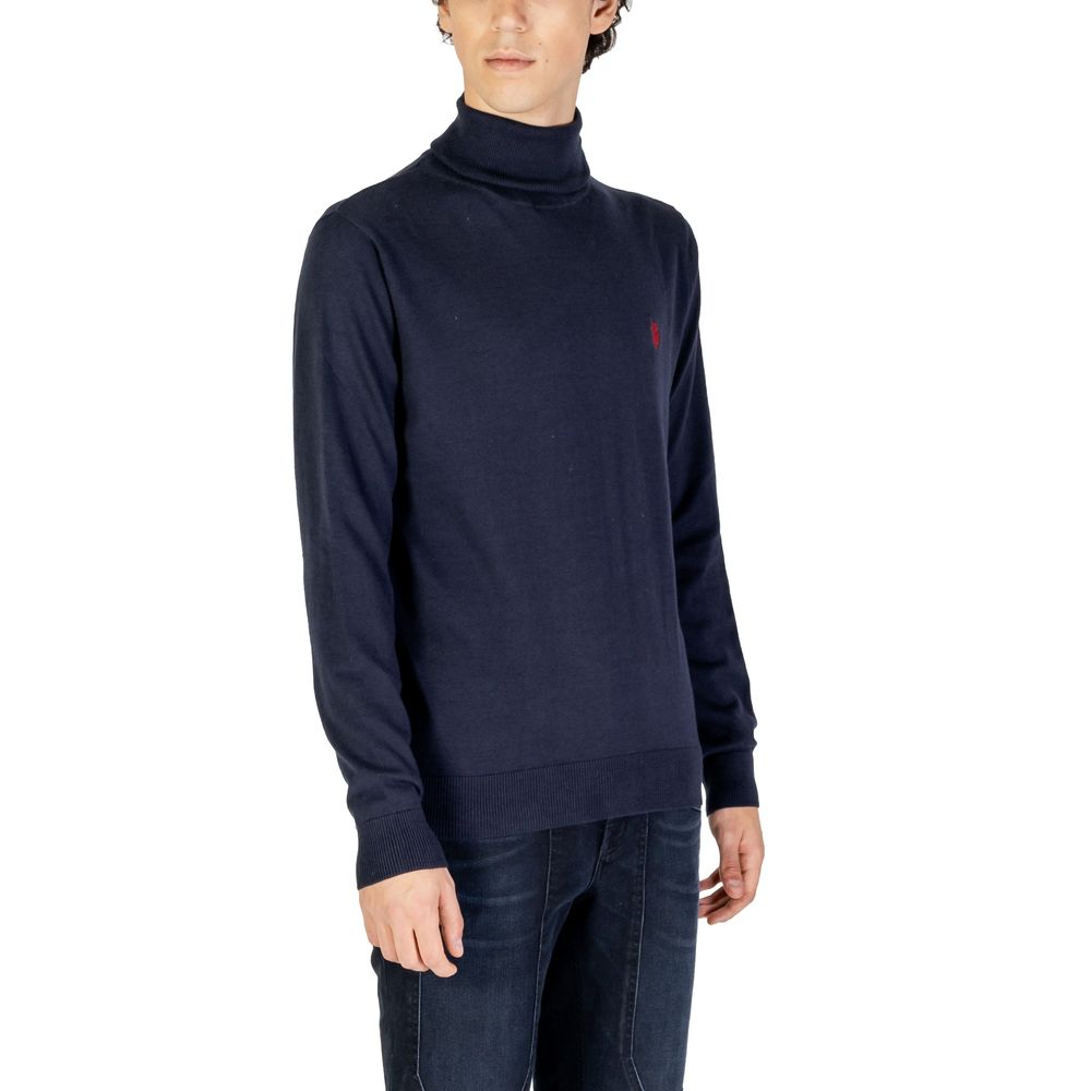 US POLO ASSN. Blue Cotton Turtleneck