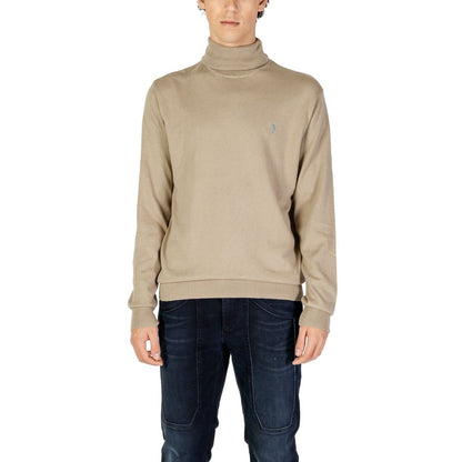 US POLO ASSN. Beige Cotton Turtleneck