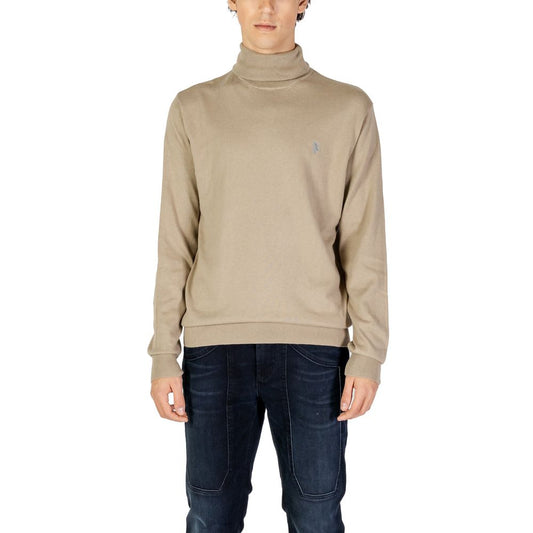 US POLO ASSN. Beige Cotton Turtleneck