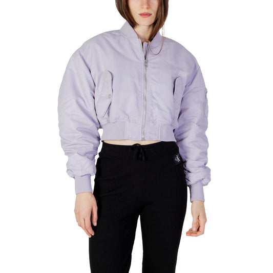 Calvin Klein Jeans Lila Polyamid Jacken &amp; Mäntel