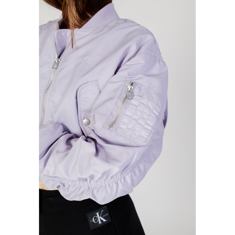 Calvin Klein Jeans Lila Polyamid Jacken &amp; Mäntel
