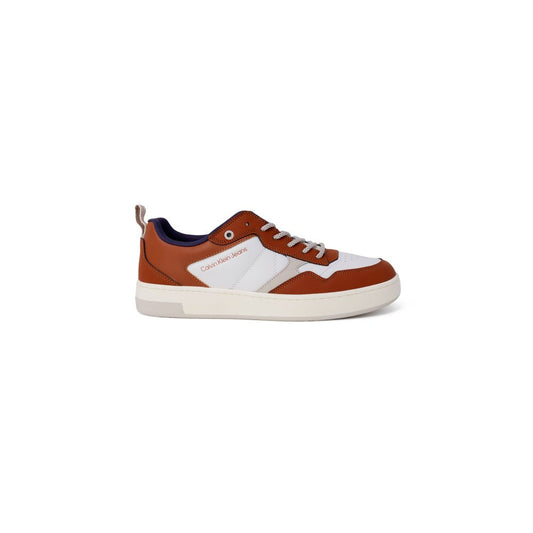 Calvin Klein Jeans – Braune Ledersneaker