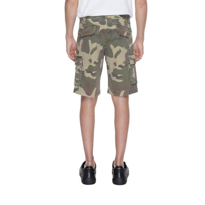 US POLO ASSN. Beige Baumwoll-Bermuda