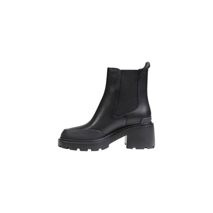 Tommy Hilfiger Jeans Black Leather Ankle