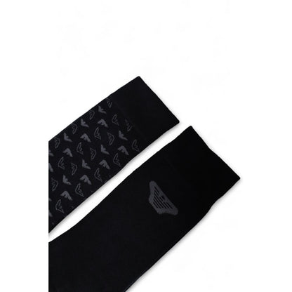 Emporio Armani Underwear – Schwarze Baumwollsocke