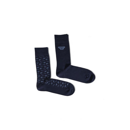 Emporio Armani Underwear – Blaue Baumwollsocke