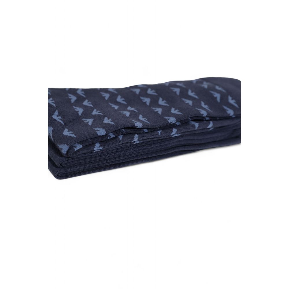 Emporio Armani Underwear – Blaue Baumwollsocke