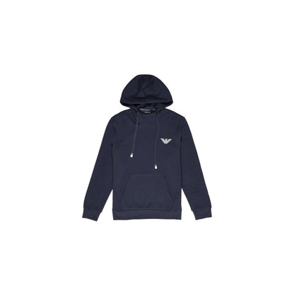 Emporio Armani Underwear Blue Cotton Hoody