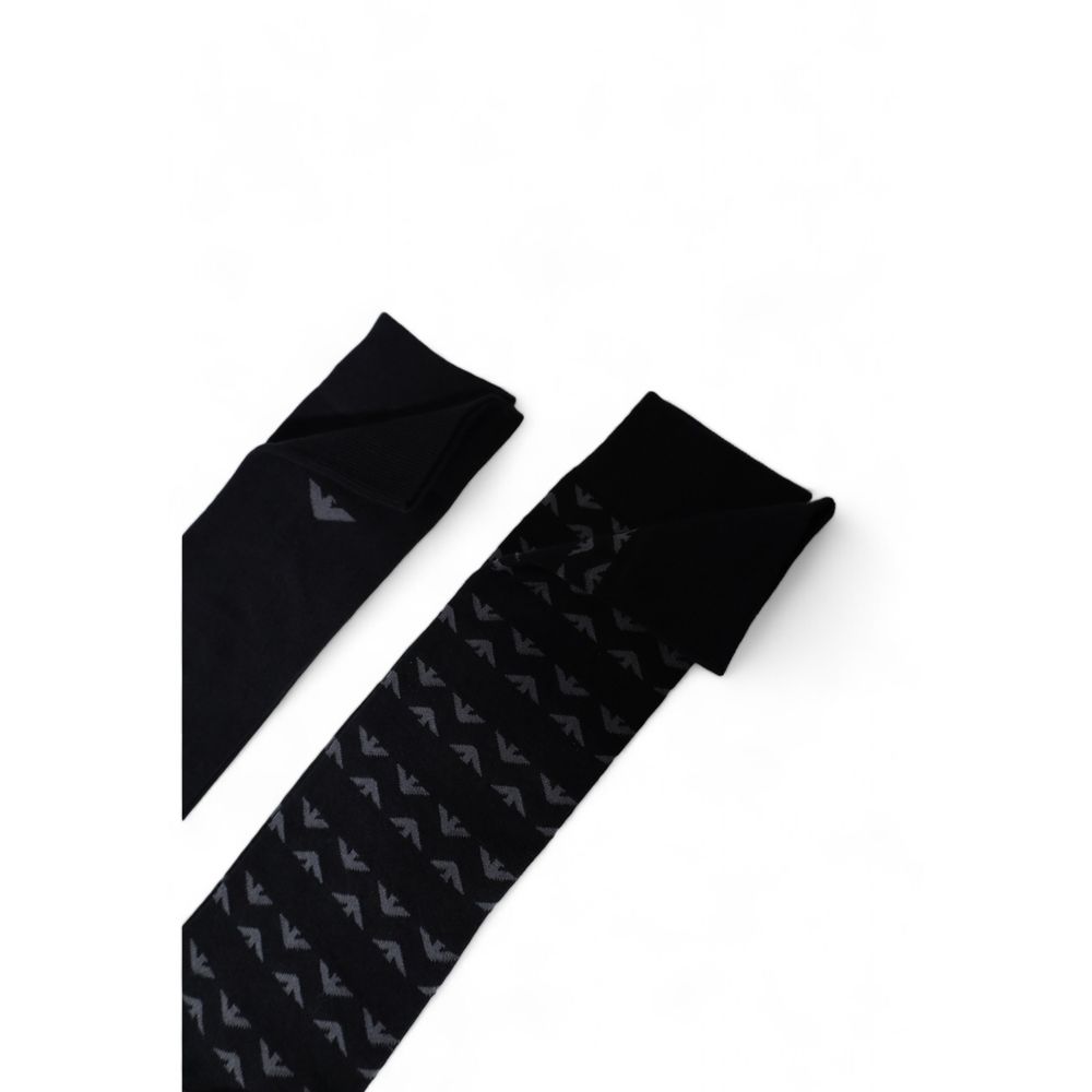 Emporio Armani Underwear – Schwarze Baumwollsocke