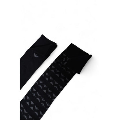 Emporio Armani Underwear – Schwarze Baumwollsocke