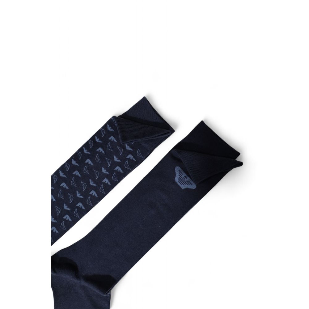 Emporio Armani Underwear – Blaue Baumwollsocke