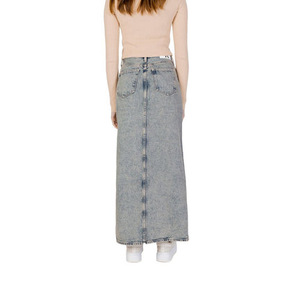 Calvin Klein Jeans – Blauer Baumwollrock