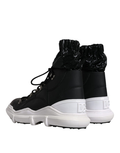 Dolce &amp; Gabbana – Galileo – Hohe Sneakers aus schwarzem Nylon