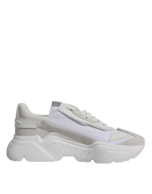 Dolce &amp; Gabbana Daymaster Low Top Sneakers aus weißem Leder