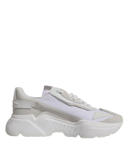 Dolce &amp; Gabbana Daymaster Low Top Sneakers aus weißem Leder