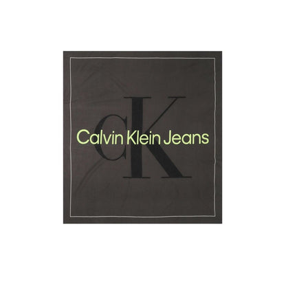 Calvin Klein Jeans – Schwarzer Schal aus Bio-Baumwolle