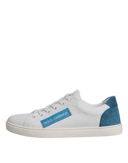 Dolce &amp; Gabbana – Weiße London-Sneakers aus Kalbsleder