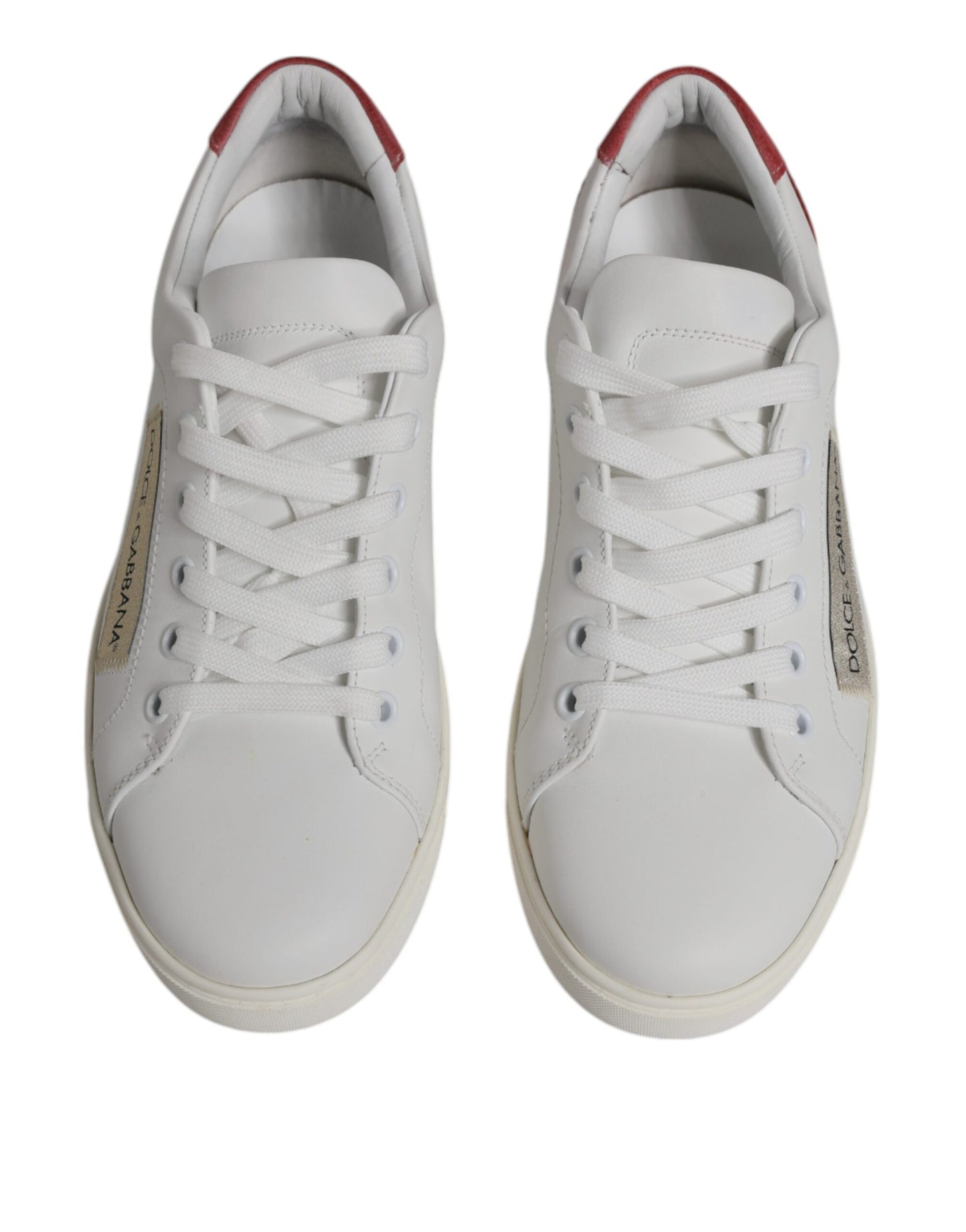 Dolce &amp; Gabbana – Weiße London-Sneakers aus Kalbsleder