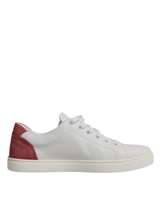 Dolce &amp; Gabbana – Weiße London-Sneakers aus Kalbsleder