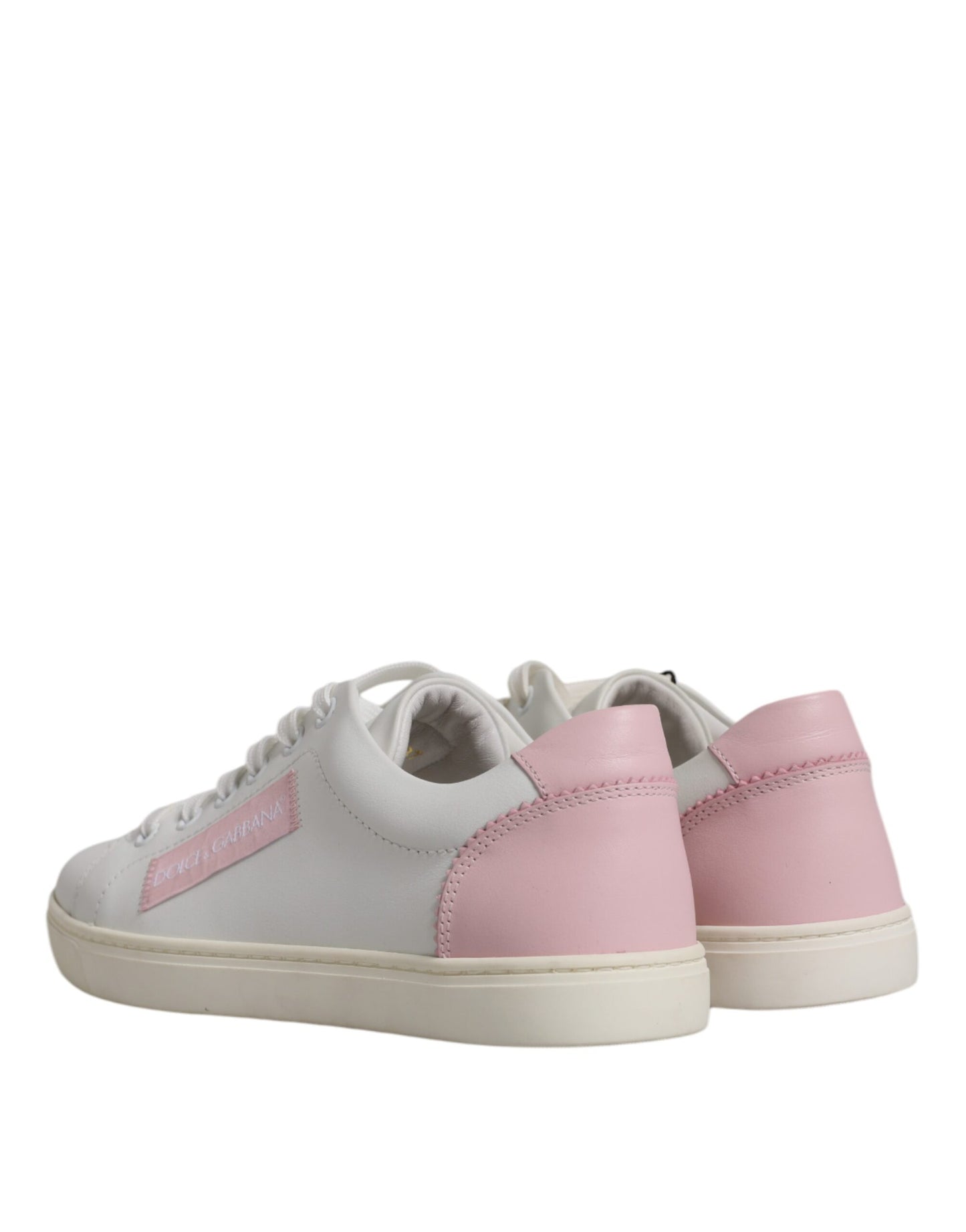 Dolce &amp; Gabbana – Weiße, klassische Sneakers aus Kalbsleder