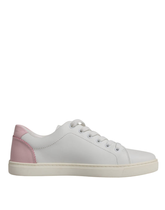 Dolce &amp; Gabbana – Weiße, klassische Sneakers aus Kalbsleder