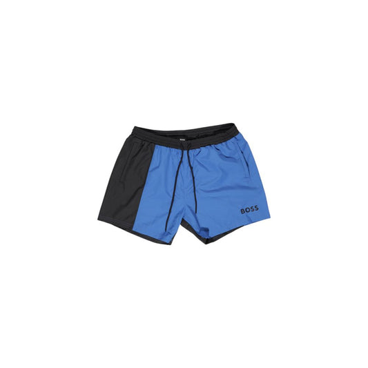 Hugo Boss – Blaue Badehose aus Polyester