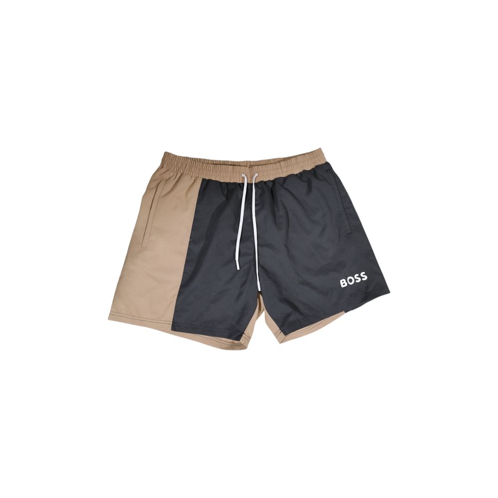 Hugo Boss Beige Polyester-Badehose