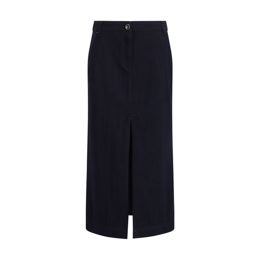 Blauer Baumwollrock von Giorgio Armani