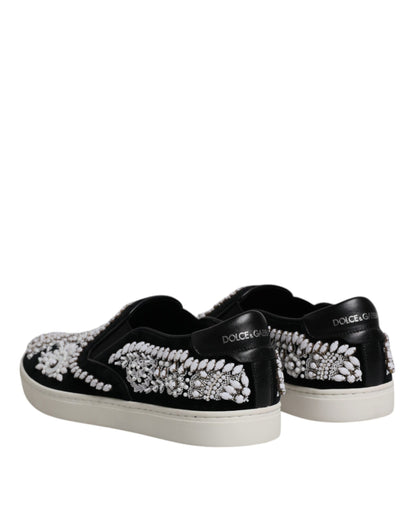 Dolce &amp; Gabbana – London – Schwarze Slipper für Herren mit Verzierung