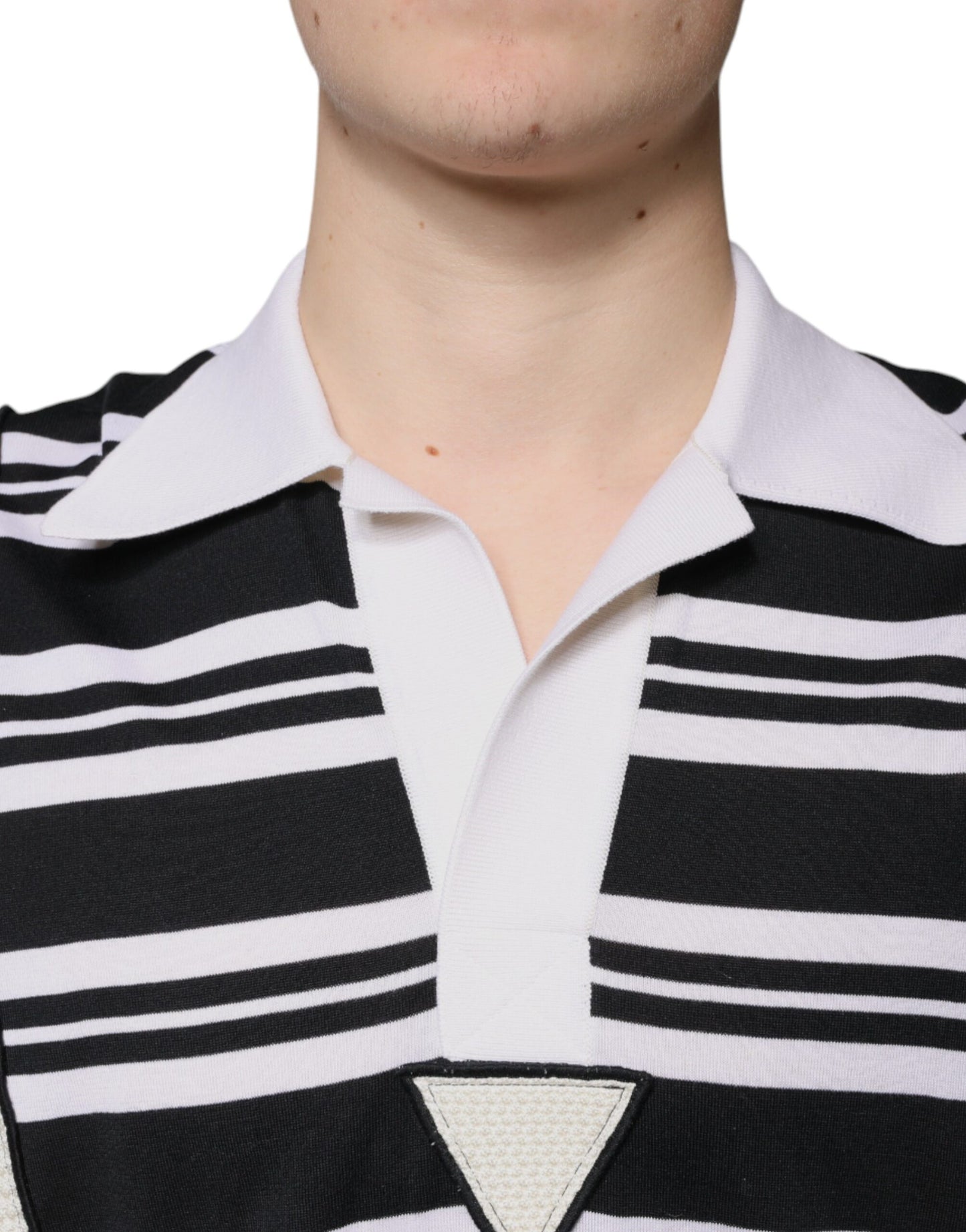 Dolce &amp; Gabbana Multicolor Stripe Collared Polo T-shirt