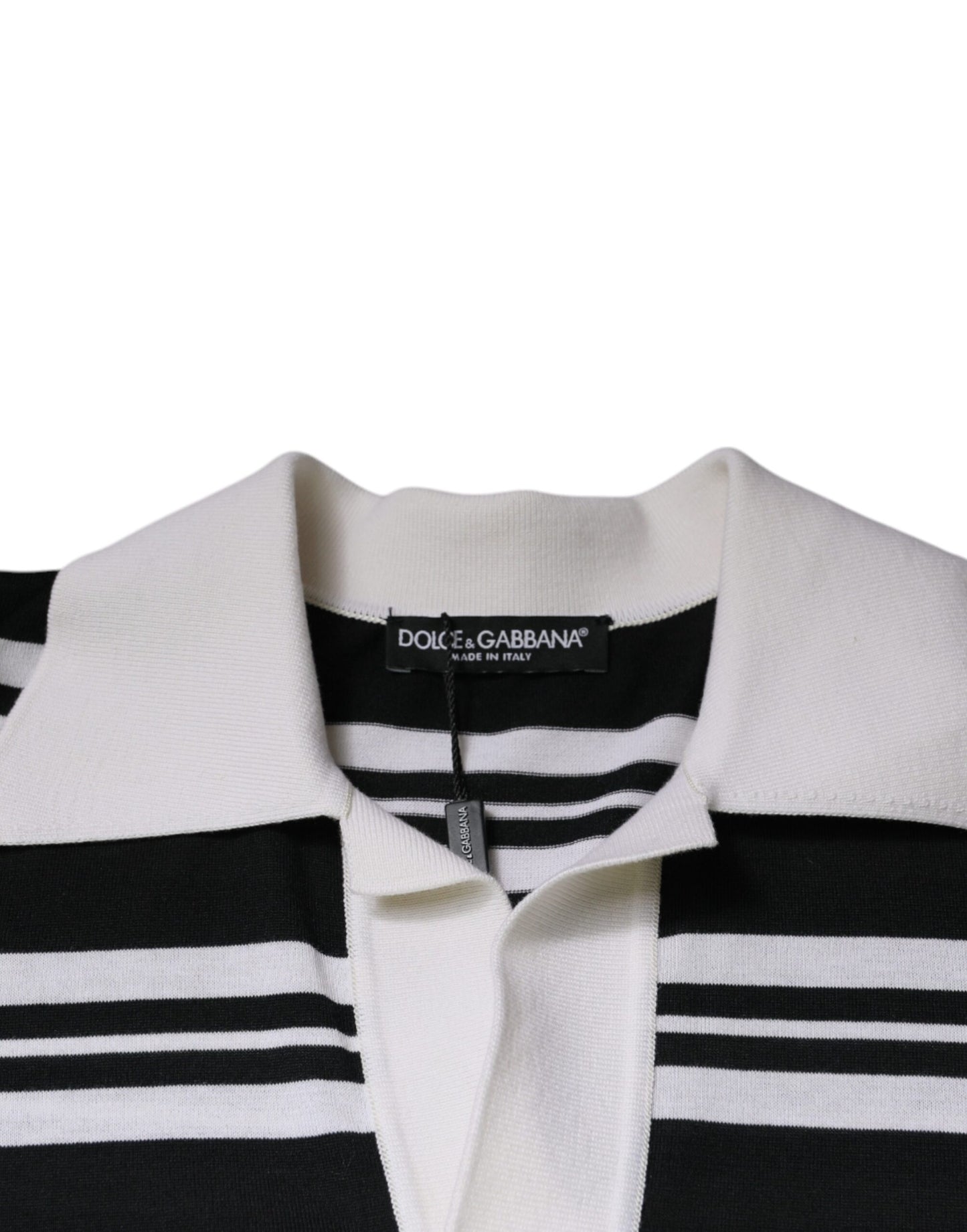 Dolce &amp; Gabbana Multicolor Stripe Collared Polo T-shirt