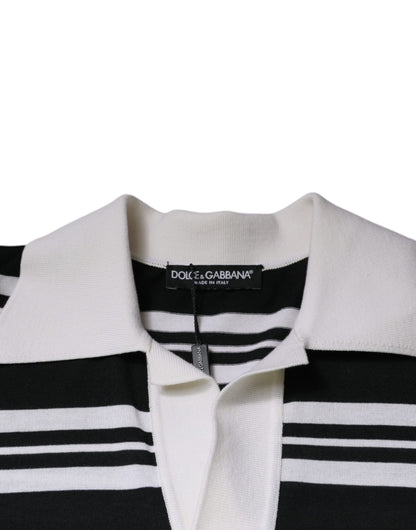 Dolce &amp; Gabbana Multicolor Stripe Collared Polo T-shirt