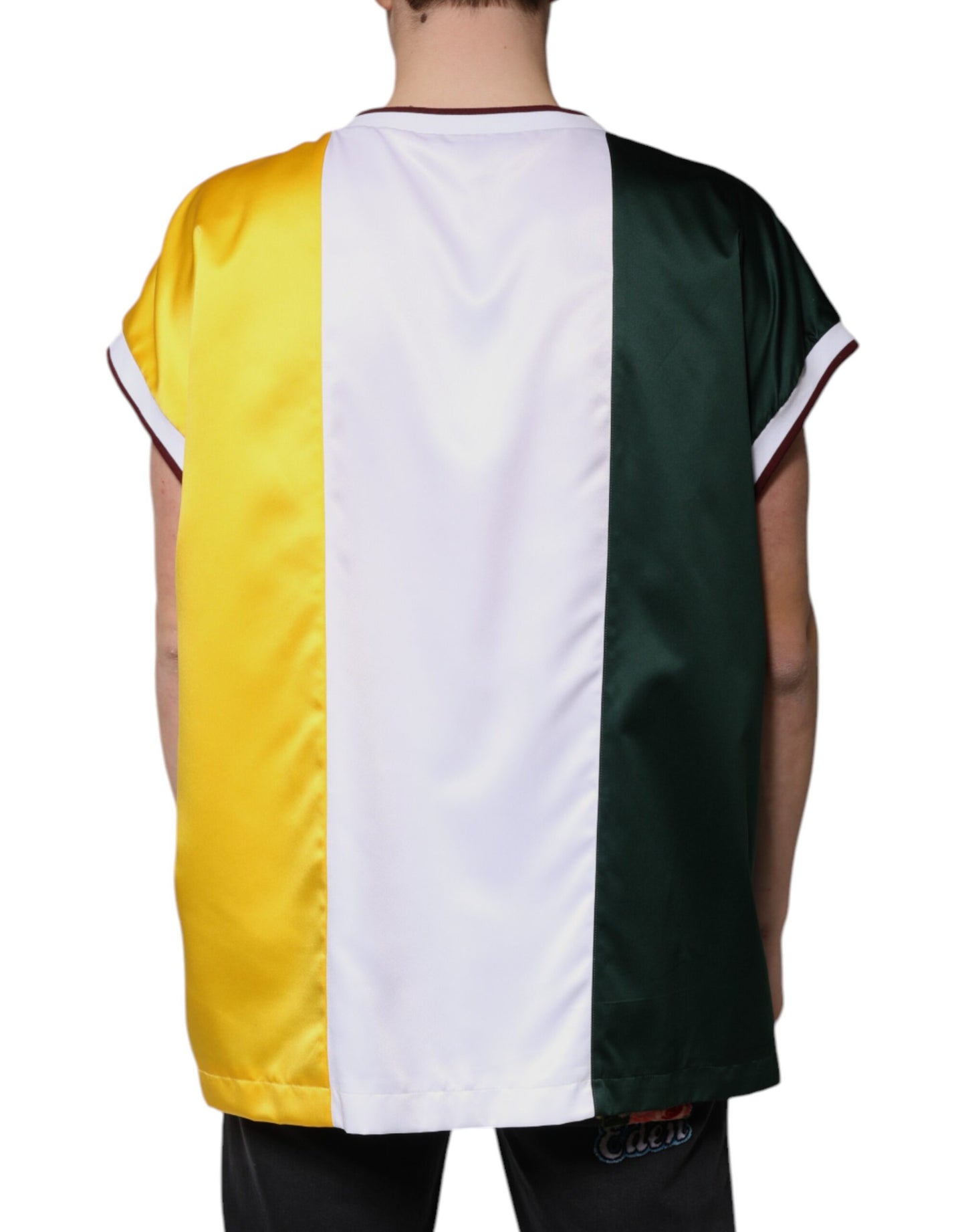 Dolce &amp; Gabbana – Ärmelloses T-Shirt aus mehrfarbigem Jersey
