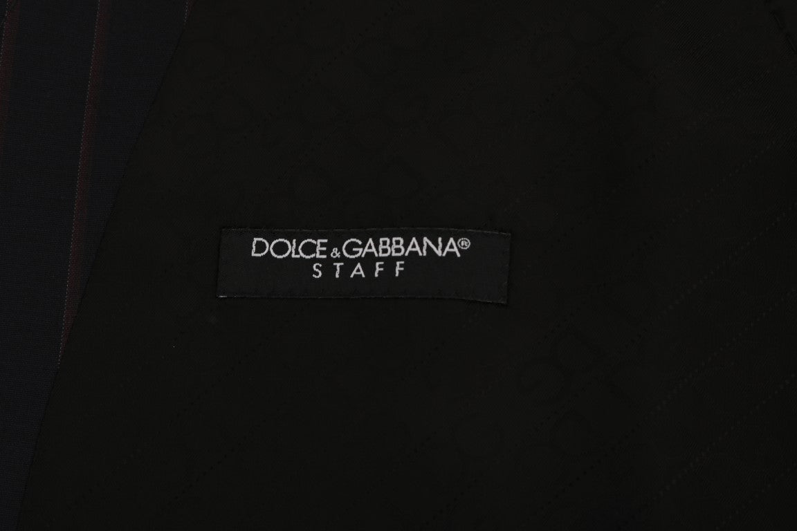Dolce &amp; Gabbana – Blaue Wollstretch-Strickjacke