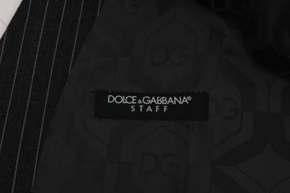 Dolce &amp; Gabbana Graue Wollstretch-Strickjacke
