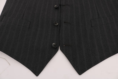 Dolce &amp; Gabbana Grauer STAFF Wollstretch-Cardigan