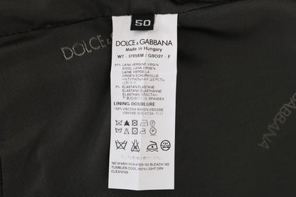 Dolce &amp; Gabbana Grauer STAFF Wollstretch-Cardigan