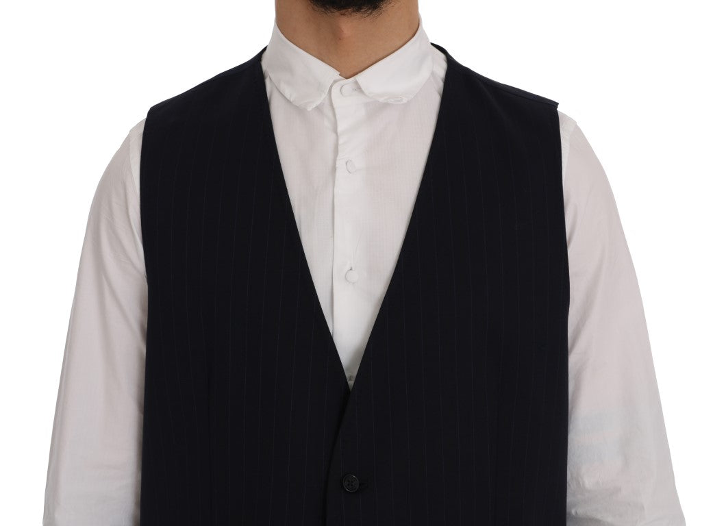 Dolce &amp; Gabbana Blauer STAFF Wollstretch-Cardigan