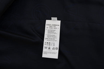Dolce &amp; Gabbana Blauer STAFF Wollstretch-Cardigan