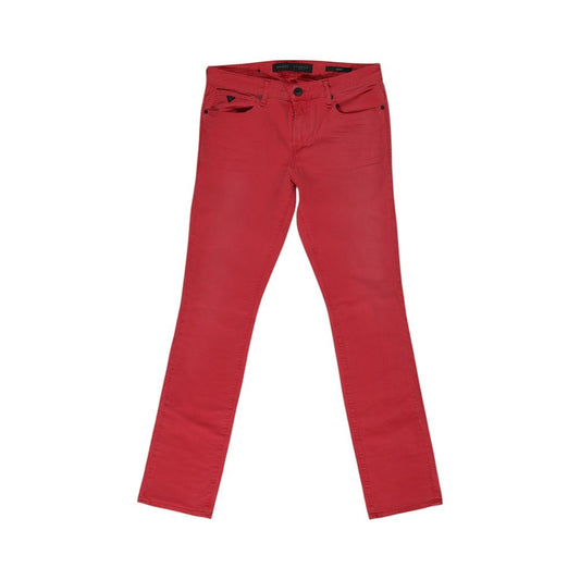 Guess Red Cotton Jeans &amp; Pants