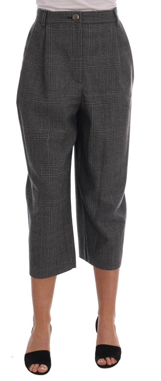 Graue Caprihose aus Wolle von Dolce &amp; Gabbana